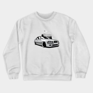 Silver White E39 Classic Saloon Crewneck Sweatshirt